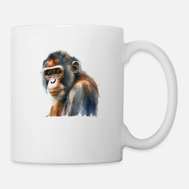 Singe - Mug blanc - blanc