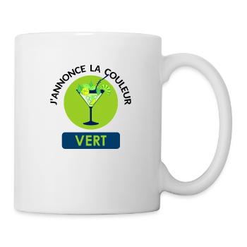annonce couleur vert mojito morito alcool humour - Mug blanc - blanc - Droite