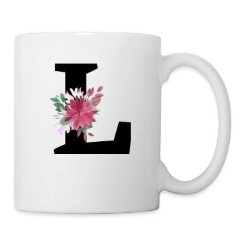 Letter l floral - Mug - white - Right