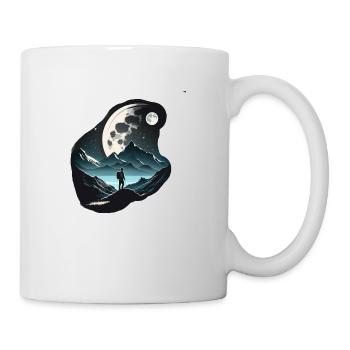 Mountaineers in the moonlight - Mug - white - Right