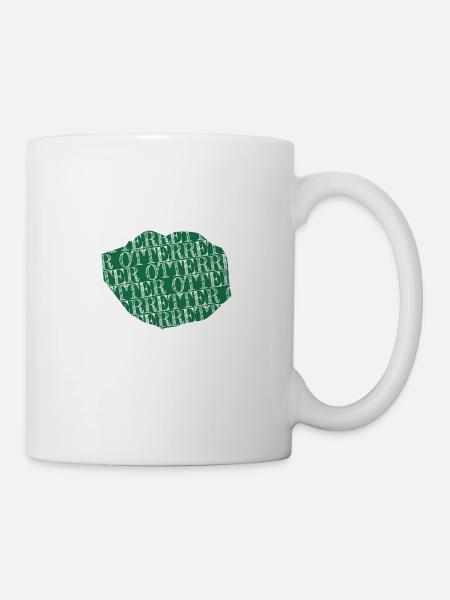 tier crossing freund vegetarier gewaltlosigkeit - Tasse - Weiß