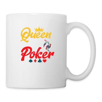 Queen Of Poker Card Player Gambling - Mug - white - Right