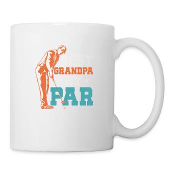 Best Grandpa By Par Golfing Golf - Mug - white - Right