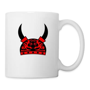 viking helmet - Tasse - Weiß - Rechts