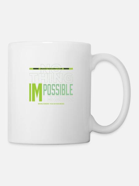 RIEN D’IMPOSSIBLE - Mug blanc - blanc