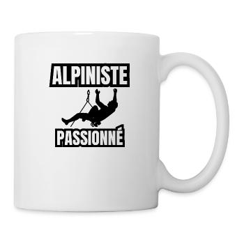 alpiniste passionné - Mug blanc - blanc - Droite