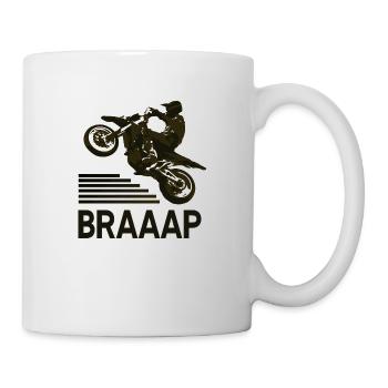 Brraaap Motorrad - Tasse - Weiß - Rechts