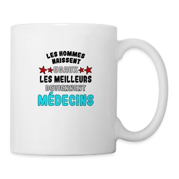 Les Meilleurs deviennent Médecin - Mug blanc - blanc - Droite