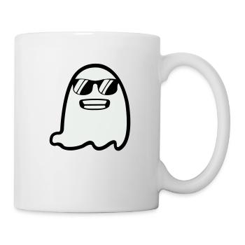 Fantôme avec des lunettes de soleil - Mug blanc - blanc - Droite