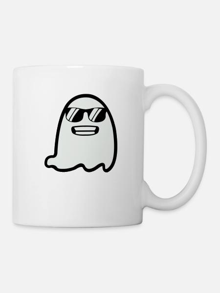 Ghost with Sunglasses - Tasse - Weiß