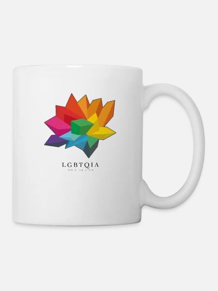 Crystal - LGBTQIA, love is love is love - Mug - white