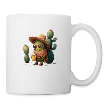 Mexican cactus with beer - funny - Mug - white - Right