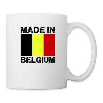 Fabriqué en Belgique - Mug blanc - blanc - Droite