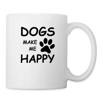 Dog Hund - Tasse - Weiß - Rechts