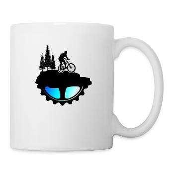 Bicycle Bicycle Chain Mountain Bike BIKETRAIL - Mug - white - Right