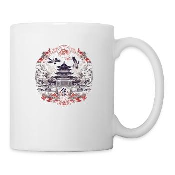 Chinesische Folklore - Tasse - Weiß - Rechts