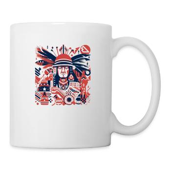 Amerikanische Folklore - Tasse - Weiß - Rechts