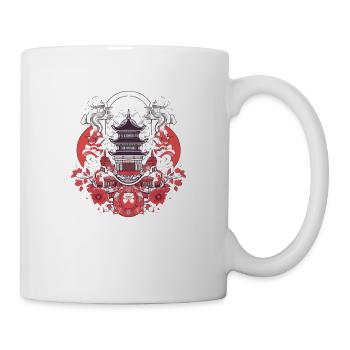 Chinesische Folklore - Tasse - Weiß - Rechts
