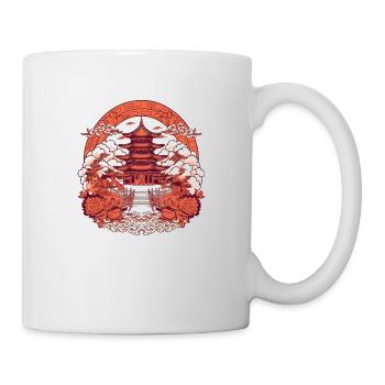 Chinesische Folklore - Tasse - Weiß - Rechts