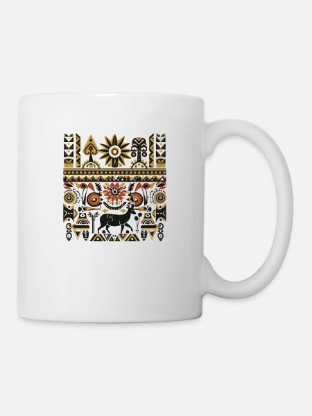 Folklore africain - Mug blanc - blanc