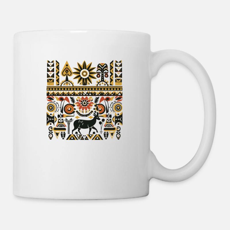Folklore africain - Mug blanc - blanc