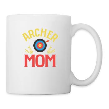Archer Mom Archery Target Bow & Arrows - Tasse - Weiß - Rechts