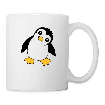 Pingouin Bébé Mignon Petit Drôle Enfant Oiseau Amour - Mug blanc - blanc - Droite