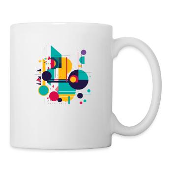 Abstraktes Design - Tasse - Weiß - Rechts