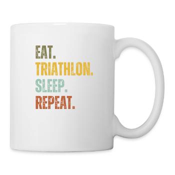 EAT TRIATHLON SLEEP REPEAT - Mug - white - Right