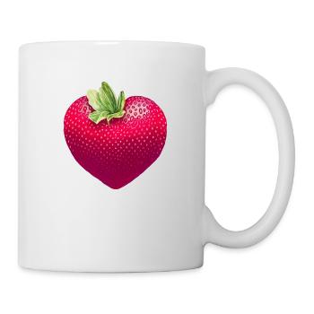 Fraise - Mug blanc - blanc - Droite