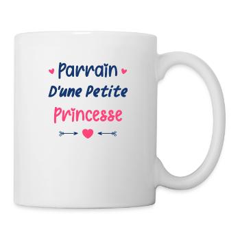 Parrain d'une princesse - Mug blanc - blanc - Droite