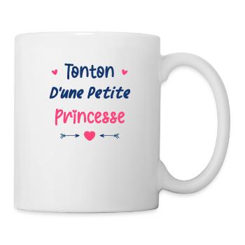 Tonton d'une princesse - Mug blanc - blanc - Droite
