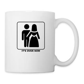 Cool "It's Over Now" design for him and her - Mug - white - Right