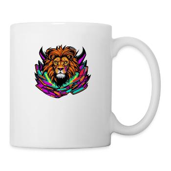 Heart and soul of a lion - Mug - white - Right