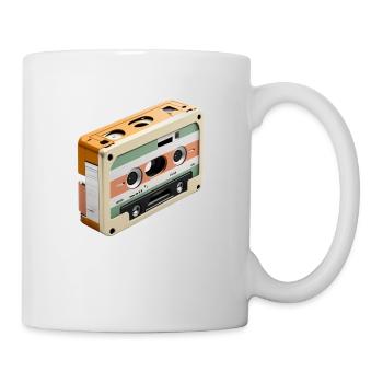 Illustration de cassette rétro - Vintage - Mug blanc - blanc - Droite