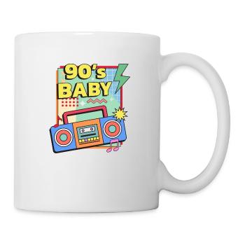 bébé des années 90 - Mug blanc - blanc - Droite