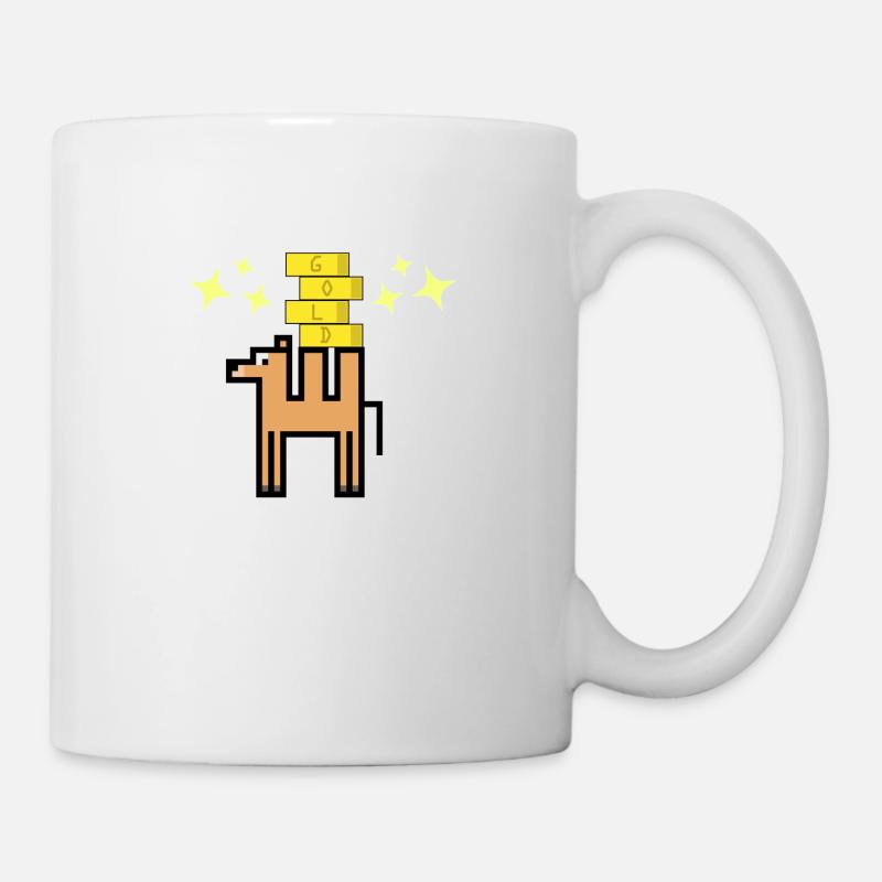 Goldenes Kamel - Tasse - Weiß