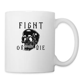 Totenkopf - combattre ou mourir - Mug blanc - blanc - Droite