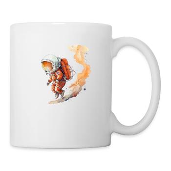 Astronaut Watercolors Illustration - Mug - white - Right