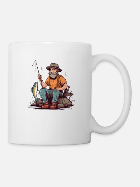 Papi Pfirsich - Tasse - Weiß