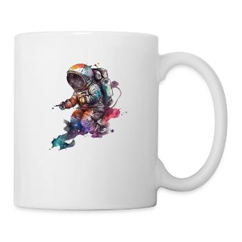 Astronaute Aquarelle Lune - Mug blanc - blanc - Droite