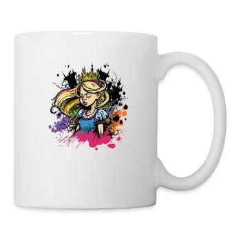 Princess Graffiti Girl - Mug - white - Right