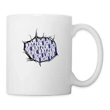 raubkatze geburtstagsgeschenkidee zitat tier - Tasse - Weiß - Rechts