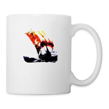 Voile viking - Mug blanc - blanc - Droite