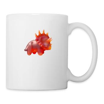 Gummibärchen Triceratops, Dino, Dinosaurier - Tasse - Weiß - Rechts