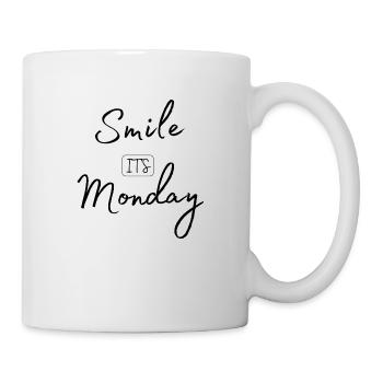 Souriez c’est lundi - Mug blanc - blanc - Droite