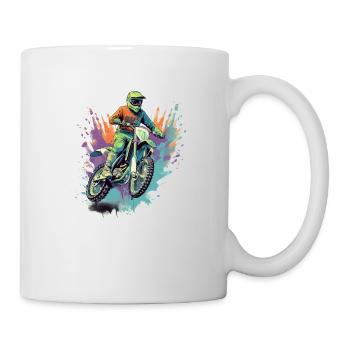 Motorcycle cross Fabio - Mug - white - Right