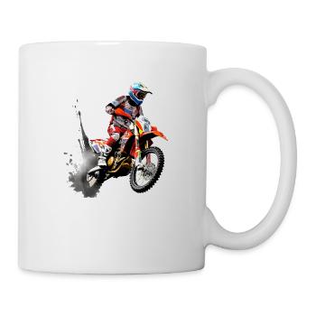 Motorrad Cross Enea - Tasse - Weiß - Rechts