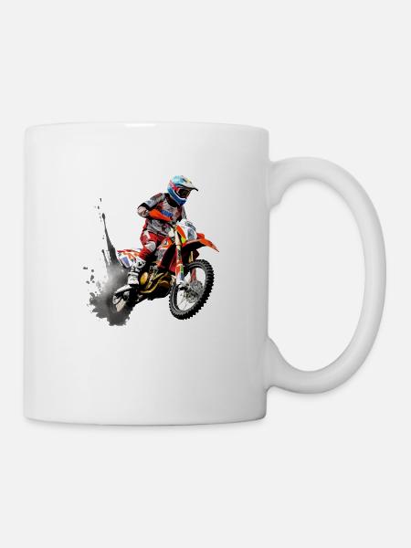 Moto cross Enea - Mug blanc - blanc