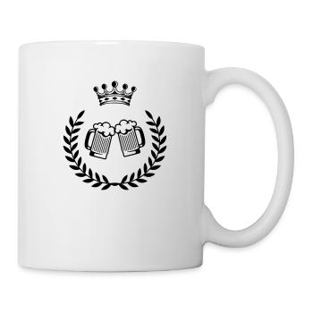 bier wappen 1 - Tasse - Weiß - Rechts